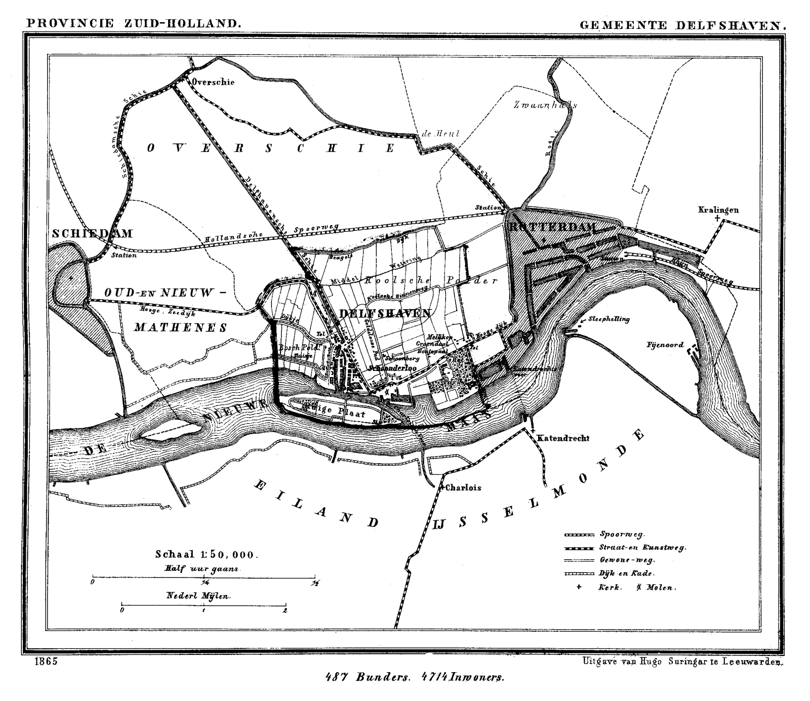 Map of Delfshaven 1865